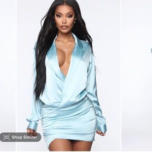 Fashion Nova Slip Into Sexy Satin Mini Dress